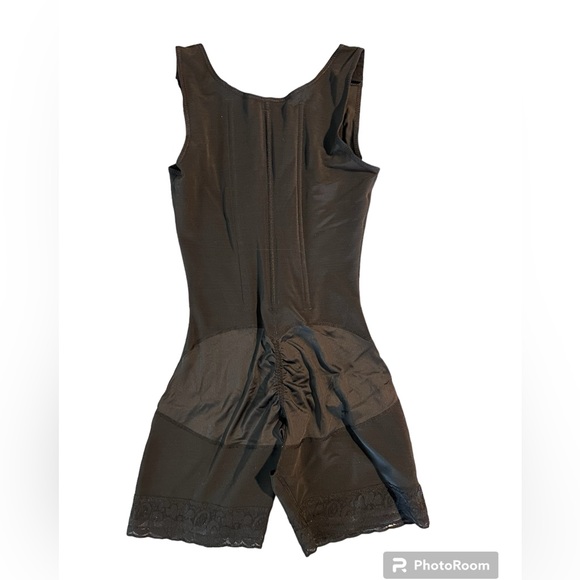 High Double Compression Tummy Control Adjustable Bodysuit with Hooks - Picture 4 of 7